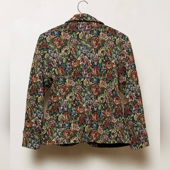 Anthropologie “Tabitha” Cropped Floral Tapestry Blazer, Size 4 - Picture 2 of 3
